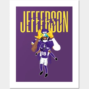 justin jefferson Posters and Art